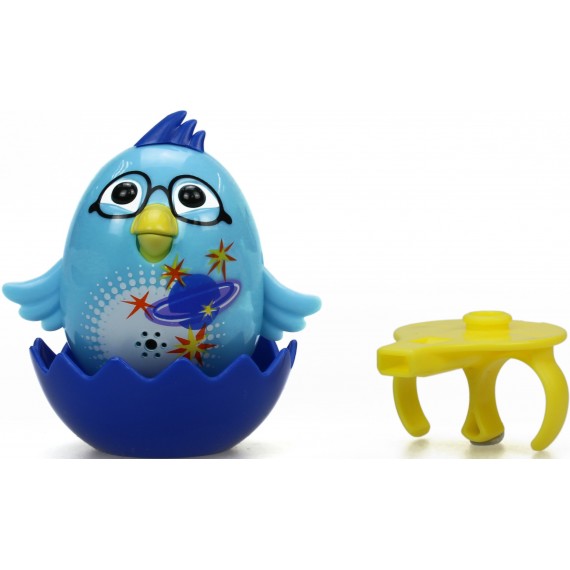 Интерактивная игрушка - Цыпленок с кольцом, голубой  